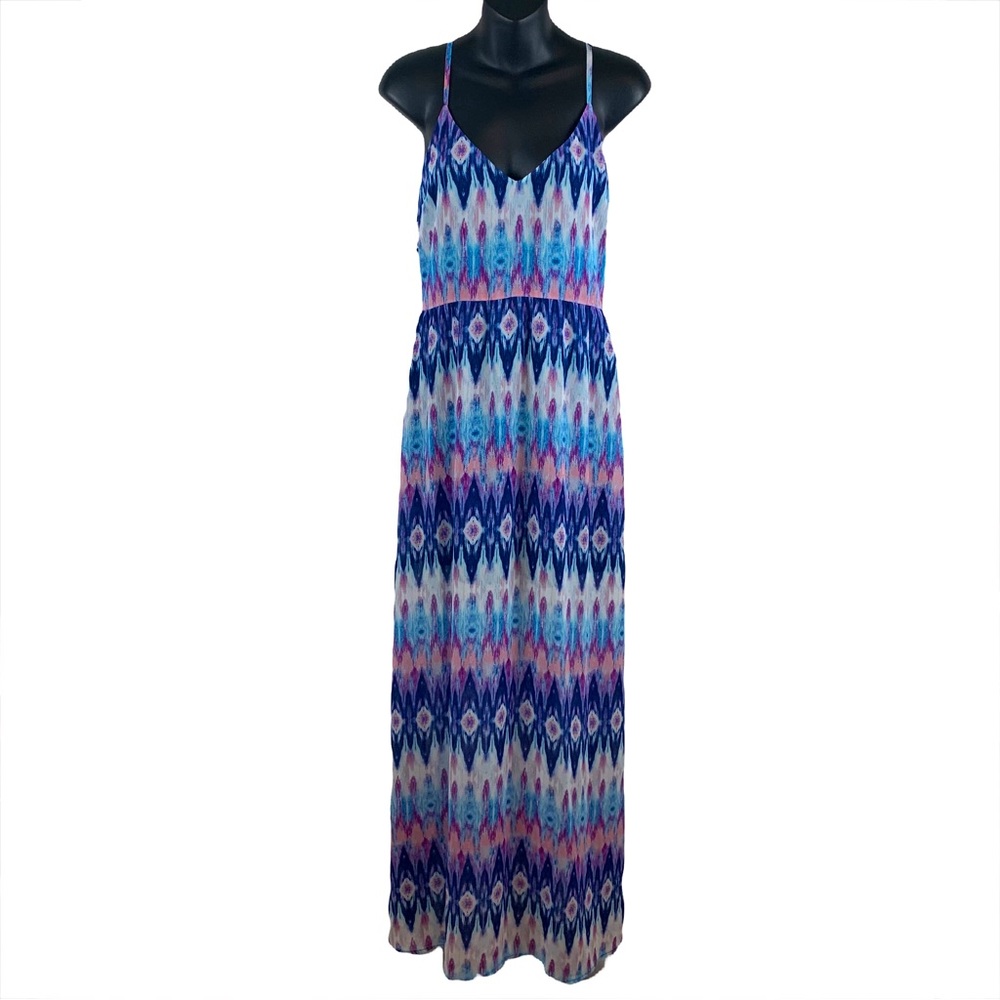 Forever 21 Halter Neck Bright Color Maxidress , Size M